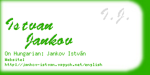 istvan jankov business card