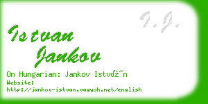 istvan jankov business card